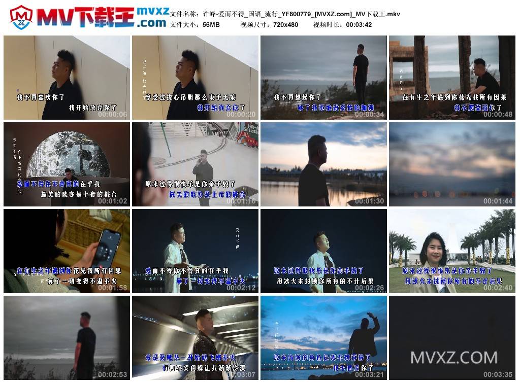 许峰-爱而不得_国语_流行_YF800779